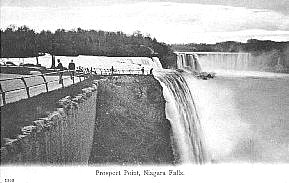 #009 both falls from prospect point, b+w